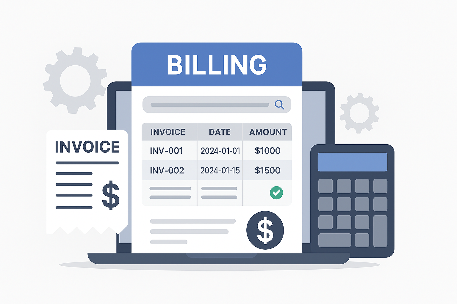 Billing Software Illustration